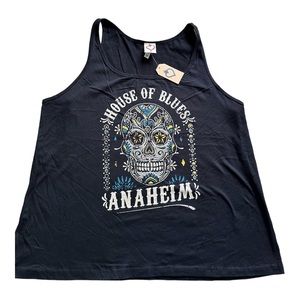 House of Blues Anaheim Skull Tank Top Sixe XL